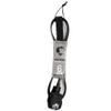 Culture Supply Surfboard Surf Leash (6 Sizes - 5 Colors): 6ft Comp | 6 ft Reg | 7ft | 8ft | 9ft | 10ft (Black, 6ft COMP) view 1
