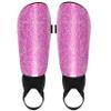 Shin Guards Soccer Youth Kids with Ankle Support Boys Girls Toddler Shin Pads Sleeves EVA Cushion Protection Reduce Shocks Injurie Calf Protective Gear for 4 5 6 7 8 9 10 11 12 Years Old (S, Pink) view 1