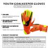 XXMU Soccer Goalie Goalkeeper Gloves for Kids Boys Children Youth and Adult Football Gloves Protection Super Grip Palms view 4