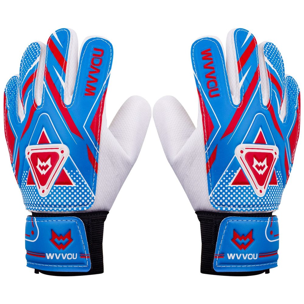 WVVOU Goalkeeper Gloves for Kids Youth, Soccer Goalie Gloves with Double Protection, Anti-Slip Soccer Gloves, Super Grip