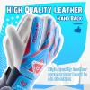 WVVOU Goalkeeper Gloves for Kids Youth, Soccer Goalie Gloves with Double Protection, Anti-Slip Soccer Gloves, Super Grip view 3