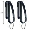 SdTacDuGe Metal Key Ring Holder Quick Hook System Belt Loop Fit up to 2.25 wide belt-2 Pack view 3