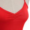 AFAVOM Ballet Leotards for Women Hard Organdy Platter Tutu Dance Leotards Adult Professional Swan Lake Ballerina Costume Gymnastics Spaghetti Shoulder Strap Bodysuit Classic Pancake Skirt Red Small view 4