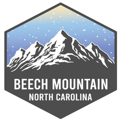 Beech Mountain North Carolina Ski Snowboard Adventures Souvenir 2 Inch Vinyl Decal Sticker Mountain Design