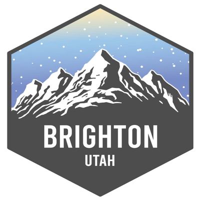 Brighton Utah Ski Snowboard Adventures Souvenir 2 Inch Vinyl Decal Sticker Mountain Design