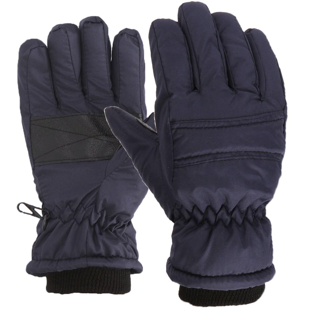 Kids Snow Gloves Winter Waterproof Ski Mittens Warm Thicken Breathable Windproof Gloves for Boys Girls Kids (Navy, 4-8 Years)