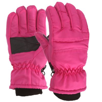Kids Snow Gloves Winter Waterproof Ski Mittens Warm Thicken Breathable Windproof Gloves for Boys Girls Kids (Hot Pink, 4-8 Years)