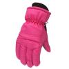 Kids Snow Gloves Winter Waterproof Ski Mittens Warm Thicken Breathable Windproof Gloves for Boys Girls Kids (Hot Pink, 4-8 Years) view 2