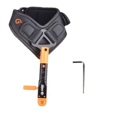 ZSHJGJR Archery Compound Bow Release Aids 360 Swivel Caliper Shooting Left & Right Hand Adjustable Black Wrist Strap (Orange)