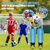 Shin Guards Soccer Youth Kids with Ankle Support Boys Girls Toddler Shin Pads Sleeves EVA Cushion Protection Reduce Shocks Injurie Calf Protective Gear for 4 5 6 7 8 9 10 11 12 Years Old (M, Blue) view 2