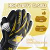WVVOU Goalkeeper Gloves for Kids Youth, Soccer Goalie Gloves with Double Protection, Anti-Slip Soccer Gloves, Super Grip view 2