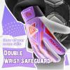 WVVOU Goalkeeper Gloves for Kids Youth, Soccer Goalie Gloves with Double Protection, Anti-Slip Soccer Gloves, Super Grip view 2