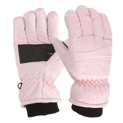Kids Snow Gloves Winter Waterproof Ski Mittens Warm Thicken Breathable Windproof Gloves for Boys Girls Kids (Pink, 4-8 Years)