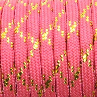 1pcs New Gold Silver Cord 550 Paracord Parachute Cord Lanyard Mil Spec Type III 7 Strand Core 100 FT (PFJ-12)