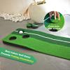 SENSECLUB Indoor Putting Green, Foldable Putting Mat Golf Game Set, Golf Gifts for Men - 1x8 Ft with Putter view 3