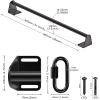 SELEWARE Fully Welded Heavy Duty Pull Up Bar Wall Mount Chin Up Bar for Doorway, Beam & Joist | Mounted Pull Up Bar with Resistance Band Hooks, Supports 440 lb Capacity view 2