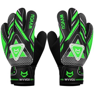 WVVOU Goalkeeper Gloves for Kids Youth, Soccer Goalie Gloves with Double Protection, Anti-Slip Soccer Gloves, Super Grip