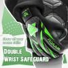 WVVOU Goalkeeper Gloves for Kids Youth, Soccer Goalie Gloves with Double Protection, Anti-Slip Soccer Gloves, Super Grip view 2