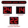 YZ 2 Pack Shot Clock Basketball with Control Panel, Portable Shot Clock Timer with 14/24/30/0-99 Seconds, with Loud Buzzer, for Outdoor Use view 3
