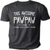 Personalized Pawpaw Shirt - This Awesome Pawpaw Belongs to Kids Name Tee,Gifts, Customized Pawpaw Shirts for Men, Fathers Day Birthday Gifts for Pawpaw, Gifts from Grandson Granddaughter, One Size view 1