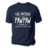Personalized Pawpaw Shirt - This Awesome Pawpaw Belongs to Kids Name Tee,Gifts, Customized Pawpaw Shirts for Men, Fathers Day Birthday Gifts for Pawpaw, Gifts from Grandson Granddaughter, One Size view 3