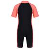 Fldy Kids Boys Girls One Pieces Swimsuit Short Sleeve Shorty Wetsuit UPF 50+ UV Protection Rashguard Shirts Bathing Suit Watermelon Red&Black 5-6 Years view 2