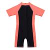 Fldy Kids Boys Girls One Pieces Swimsuit Short Sleeve Shorty Wetsuit UPF 50+ UV Protection Rashguard Shirts Bathing Suit Watermelon Red&Black 5-6 Years view 4