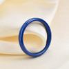 3mm 6mm 8mm Black/White Ceramic Rings for Men Women Comfort Fit Engagement Wedding Promise Band Ring Size 4-12 (3mm Blue, 10) view 3
