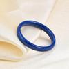 3mm 6mm 8mm Black/White Ceramic Rings for Men Women Comfort Fit Engagement Wedding Promise Band Ring Size 4-12 (3mm Blue, 10) view 4