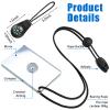 2 Pieces Signal Mirror Survival Camping Mirror 2 x 3 Inch Emergency Signaling PFD Rescue Whistle with 2 Pack Mini Compass for Hiking, Camping, Backpacking and Emergency Situations view 3