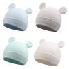 Cotton Newborn Baby Girls Hat Spring Newborn Boys Hat Cute Rabbit Infant Beanie (Blue+Gray+White+Green, Preemie-Newborn) view 1