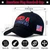 Coume 2 Pieces USA Hats American Flag Baseball Cap 250th Anniversary 4th of July Patriotic Adjustable Embroidered Cap(Blended Color,Full Style) view 2