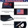Coume 2 Pieces USA Hats American Flag Baseball Cap 250th Anniversary 4th of July Patriotic Adjustable Embroidered Cap(Blended Color,Full Style) view 3