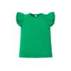 ZFZDRen 12M-7Y Toddler Baby Girls T Shirt Solid Color Blouse Ruffle Top Cotton Casual Tees Plain Shirt (2-3 Years, e048) view 4