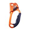 S.E.PEAK UIAA & CE Certified Climbing Rappelling Equip Hand Ascender for 8-13mm Rope Right Hand Orange view 1