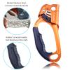 S.E.PEAK UIAA & CE Certified Climbing Rappelling Equip Hand Ascender for 8-13mm Rope Right Hand Orange view 4
