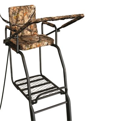 Guide Gear Double Rail 22' Ladder Tree Stand for Hunting Climbing Seat Hunt Gear Equipment Accessories, Camo