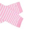 1 Pair Pink Striped Fingerless Gloves Women Long Elbow Mittens Winter Arm Warmer Thumb Hole Knitted Gloves for Girls view 3