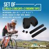 ALIEN PROS (Set of 4 Black & Cubic Mix Bike Handlebar Tape - Wrap Your Bike for an Awesome Comfortable Ride view 4