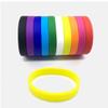 12pcs Silicone Rubber Wristband Basketball Sports Wristbands Flexible Hand Band Cuff Bracelets for Women Men Mixed Color view 3