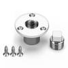 YUSOVE Garboard Drain Plug Kit,Marine 316 Stainless Steel Drain Plug Fits 1" Hole,with Screws,Boat Transoms Garboard Drain & Plug view 1