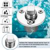YUSOVE Garboard Drain Plug Kit,Marine 316 Stainless Steel Drain Plug Fits 1" Hole,with Screws,Boat Transoms Garboard Drain & Plug view 3
