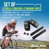 ALIEN PROS (Set of 4 Black & Blue Bike Handlebar Tape EVA - Wrap Your Bike for an Awesome Comfortable Ride view 4