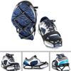 Shulemin 1Pair Ice Cleats Walk Shoes Crampons Traction Cleats No-Slip Climbing Spikes Multi-Derectional Traction Winter Ice Gripper Ice Cleats Crampons for Hiking Shoes Boots Outdoor Black view 2