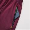Chrisuno Drawstring Shorts Mens Classic Fit Sweat Walking Men Big and Tall Wine Red Large view 3