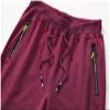 Chrisuno Drawstring Shorts Mens Classic Fit Sweat Walking Men Big and Tall Wine Red Large view 4