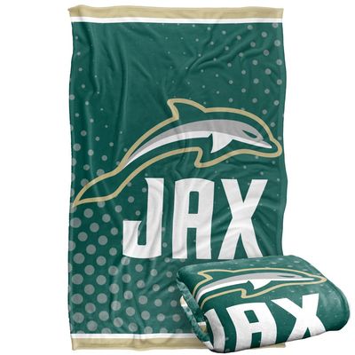 Jacksonville University Dolphins Blanket, 36"x58" Logo Dots, Silky Touch Super Soft Throw