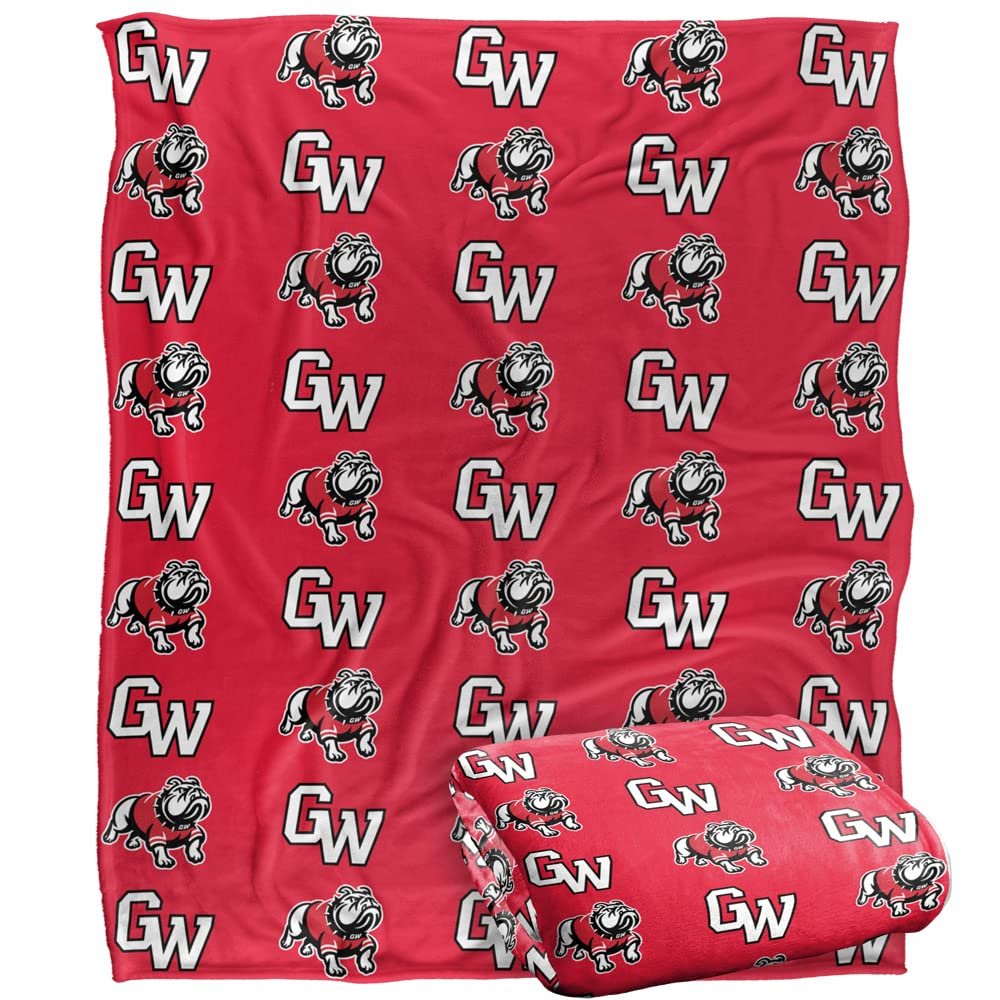 Gardner-Webb University Runnin' Bulldogs Blanket, 50"x60", Logo Pattern, Silky Touch Super Soft Throw