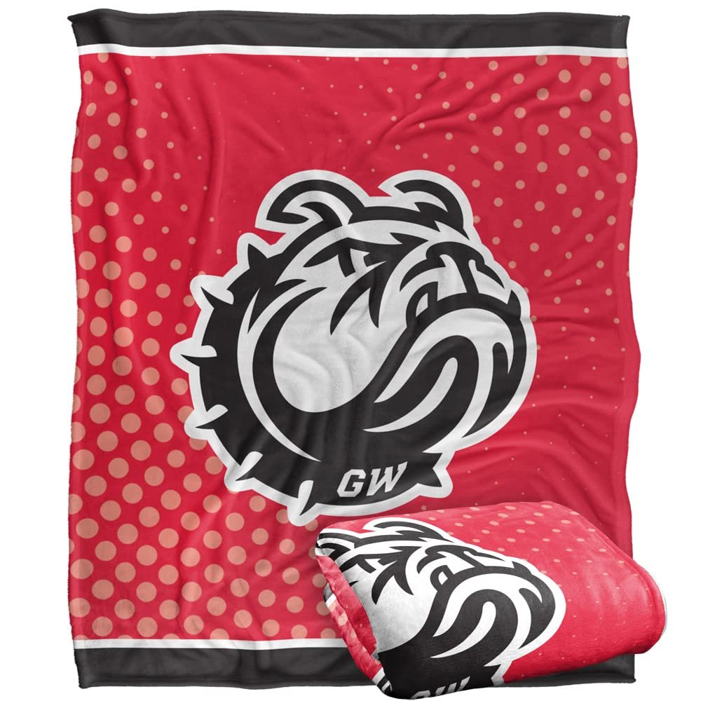 Gardner-Webb University Runnin' Bulldogs Blanket, 50"x60", Logo Dots, Silky Touch Super Soft Throw