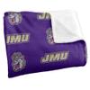 James Madison University Dukes Blanket, 50"x60", Logo Pattern, Silky Touch Super Soft Throw view 3